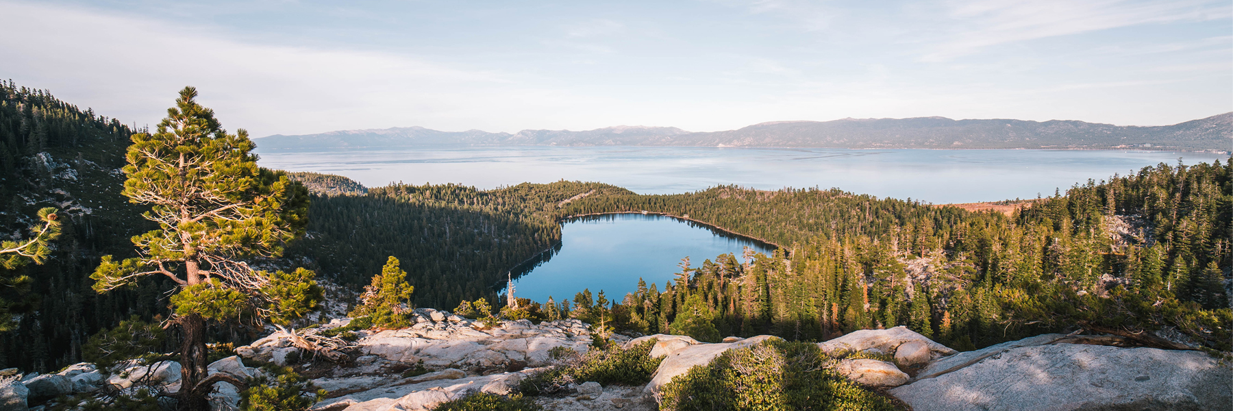 image overlooking lake tahoe from the mountains